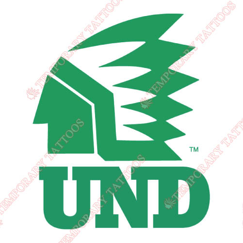 North Dakota Fighting Sioux Customize Temporary Tattoos Stickers NO.5585